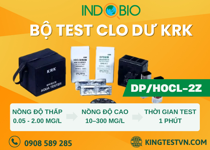 Bộ test clo dư trong nước KRK DP/HOCL-2Z
